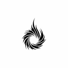 Obraz premium Abstract Circular Design with Intricate Black Lines