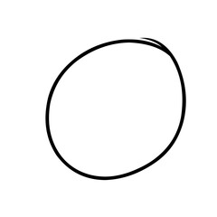 Simple black circle on a white background