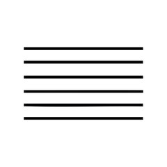 Black horizontal lines pattern on white background &ndash; stock vector icon in line style