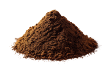 Exploring coffee grounds culinary uses and benefits kitchen food isolated on transparent background, png