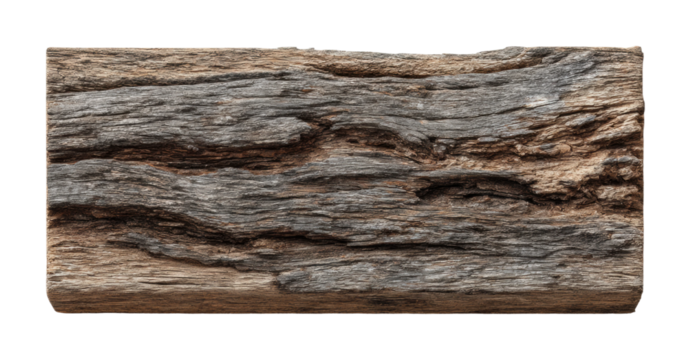 Textured wooden log detail nature natural concept isolated on transparent background, png