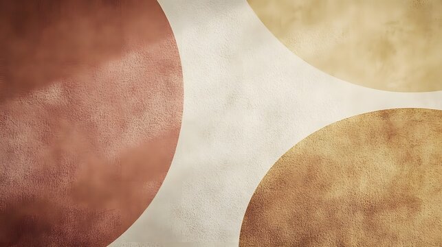 Abstract Beige Brown Red Suede Texture Background Circles Pattern