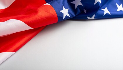 american flag on white