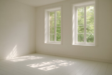 empty room with window