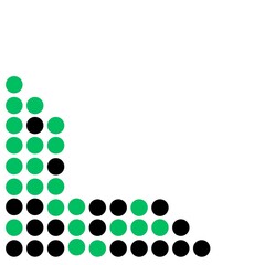 Dots pattern, green black dotts pattern, abstract vector background, abstract green backgroundabstract background with circles