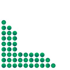 Dots pattern, green grained dotts pattern, abstract vector background, abstract green background