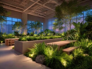 Urban jungle indoor garden
