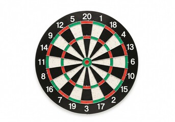Dartboard on white background isolated