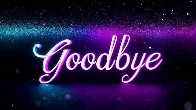 Goodbye Title Sequence with Emotional Color Grading and Shadow Effects

