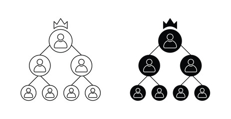 Team hierarchy icon - Teamwork - Organization Chart Icon