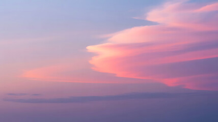Fototapeta premium Dramatic Pink Clouds at Sunset A Majestic Display of Atmospheric Beauty and Serenity in the Twilight Sky
