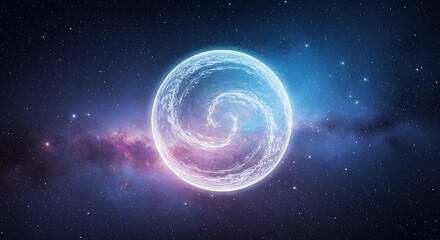 Naklejka premium planet in space