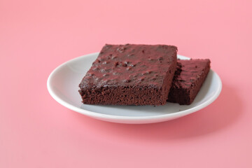 Homemade bakery and dessert. chocolate brownies Bakery.