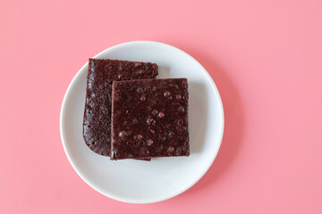 Homemade bakery and dessert. chocolate brownies Bakery.