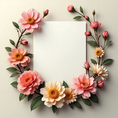 framework for photo or congratulation