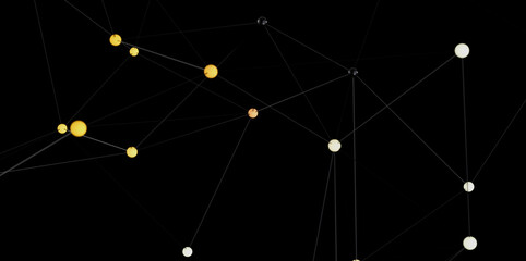 Stock photo of abstract network connection.  Perfect for technology, communication, and connection concepts.
