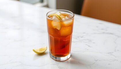Refreshing iced tea with lemon recipe summer drink beverage cold drink homemade iced tea glass