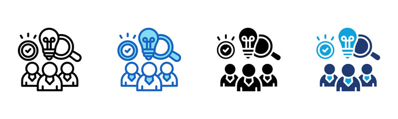 Insight icon Multi Style Vector Illustration