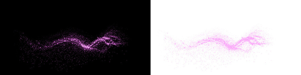 Pink, magic, dust, sparkle, glistering form a romantic PNG Overlay with glow, stardust trail, and transparent fairy mist. This PNG is perfect for valentine, galaxy, or festive designs. © Александр Куспляк