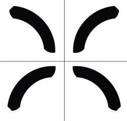 Set of Abstract Arc Shapes.

Minimalist Geometric Elements for Logos.

Simple Quarter Circle Vector Icons.