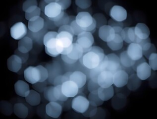 Abstract Blurred Lights A Study in Blue and Black