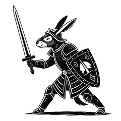 knight with sword and shield