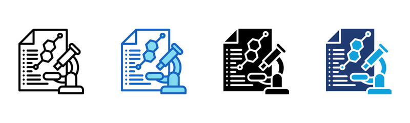 Research icon Multi Style Vector Illustration
