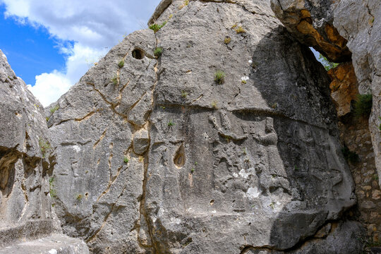 Corum - Turkey, May 31, 2025, Kings Gate in Hattusa Ancient City in Corum City