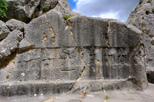 Corum - Turkey, May 31, 2025, Kings Gate in Hattusa Ancient City in Corum City