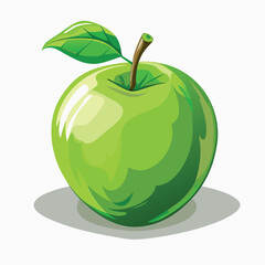 Watercolor Green Apple