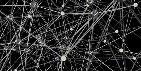 Abstract image of a complex network. Perfect for technology, connection, and data concepts.