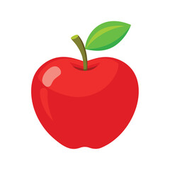 red apple vector illustration