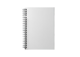 Blank spiral-bound notebook