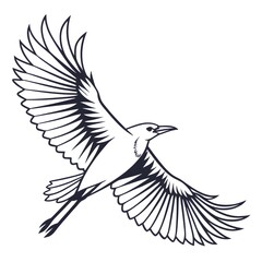 Obraz premium vector illustration of a bird