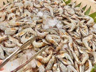 Shrimp on ice