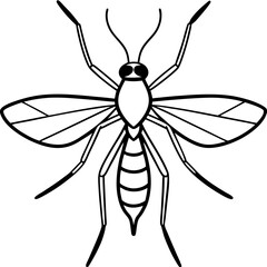 Forest Midge art vector