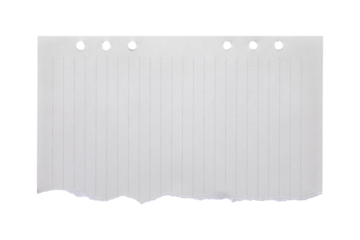 blank lined paper notebook paper with torn edges isolated on transparent background,note paper message office business tag sign