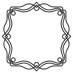 Frame line art vector