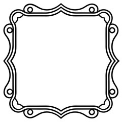 Frame line art vector