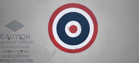 Thai flag emblem on fighter plane