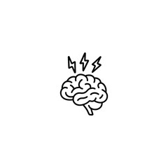 Brainstorming and Intense Thinking Icon