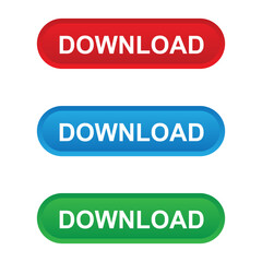 download button vector for web ui design
