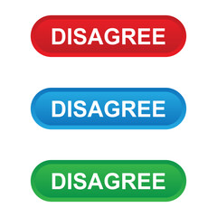 disagree action button for web interface ui