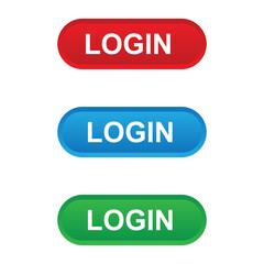 login web button ui vector for website interface