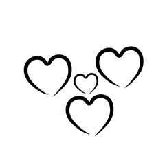 Hand drawn wedding heart