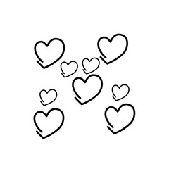 Hand drawn wedding heart