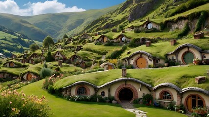 Hobbit Homes in a Pastoral Valley