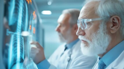 Dedicated medical professionals analyzing digital x-ray for precise diagnostic insights in - Powered by Adobe