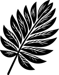 Monstera Leaf Silhouette Icon