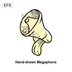 Hand-drawn Megaphone Icon